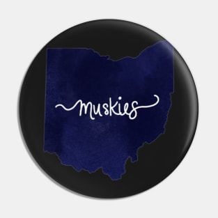 Xavier Muskies Ohio Pin