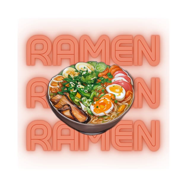 Ramen Katakana Vintage Japan Japanese Since by Flowering Away