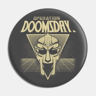 Retrowave Doom Cream Pin