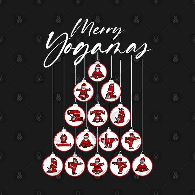 Funny Santa Yoga Poses Pun Men Women Ugly Christmas Yoga by KsuAnn