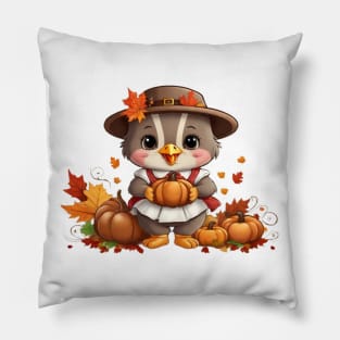 Thanksgiving Cute Turkey Pillow