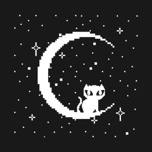 Celestial Pixels Kitty T-Shirt