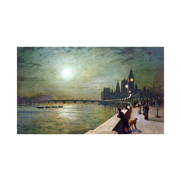 John Atkinson Grimshaw Reflections on the Thames by pdpress