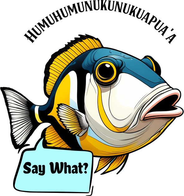Aloha Vibes: Hawaii State Fish Reef Triggerfish Funny Tee Kids T-Shirt by CoffeeBrainNW