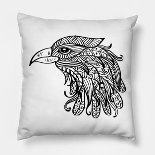 Zentangle Eagle Pillow