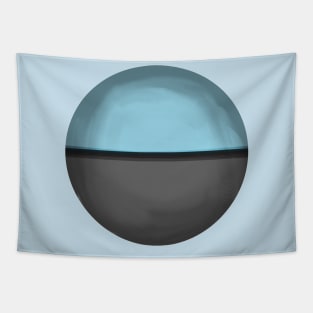 Autosexual flag pride colours circular sphere Tapestry