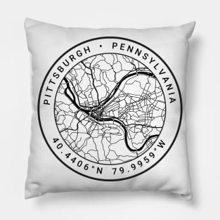 Pittsburgh Map Pillow