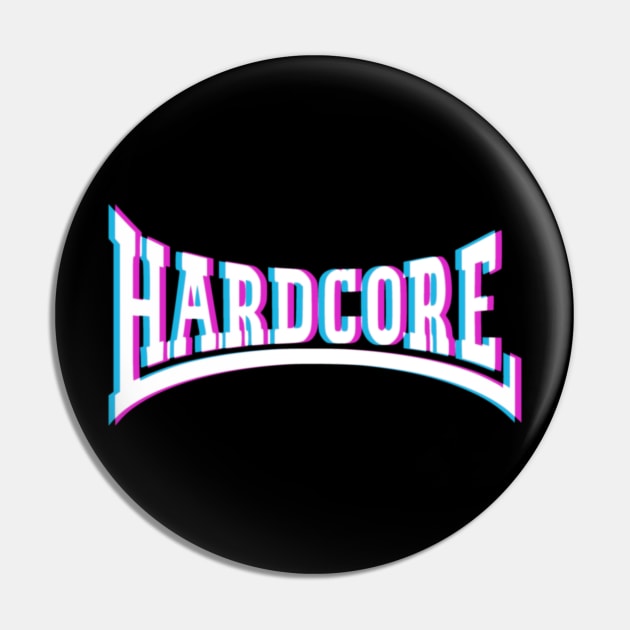 Hardcore Techno 3D Logo Pin by SPAZE