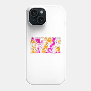 Tie Dye Awesome Like my Daughter Father's Day Dad Day Funny Dad Phone Case