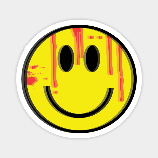 Creepy Smiley Face - Emoji - Magnet | TeePublic