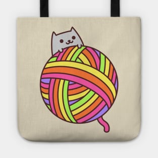 Yarn Ball Cat Tote