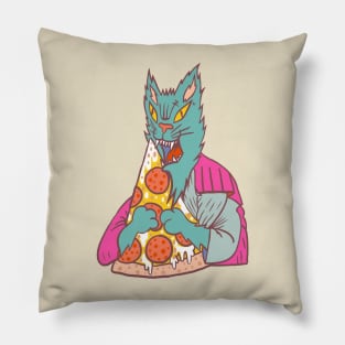 Pizza Cat Pisittu Aresti - by Miskel Design Pillow