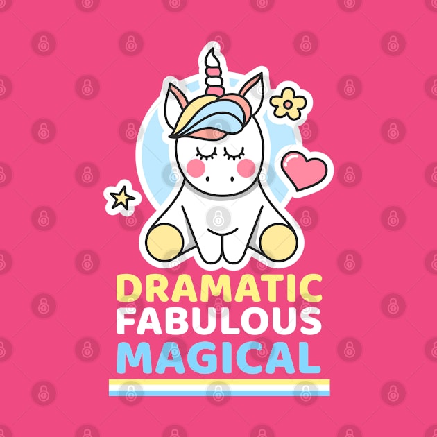 Gift For Baby - Dramatic Fabulous Magical Baby Unicorn by Inspire Enclave