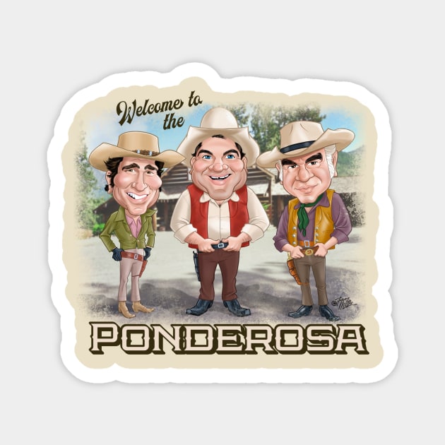 Welcome to the Ponderosa Magnet by CaricatureWorx