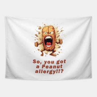 Angry Peanut Demands an Answer Tapestry