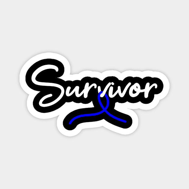 Colon Cancer Survivor Magnet by TheBestHumorApparel