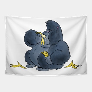 Ape eating his feelings Tapestry