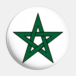 Star Moroccan Flag Pin