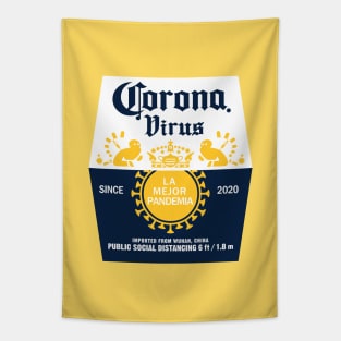 Corona Virus beer Tapestry