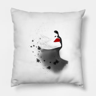 face art line Pillow