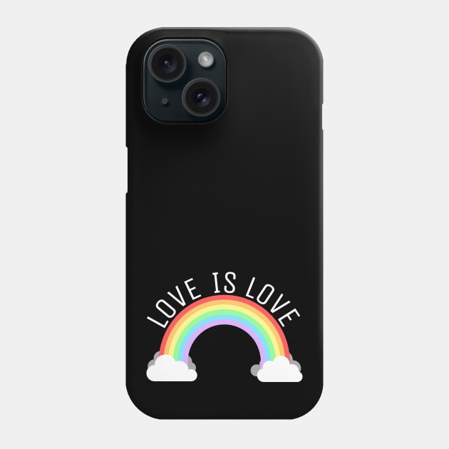 Love Is Love White Phone Case by felixbunny