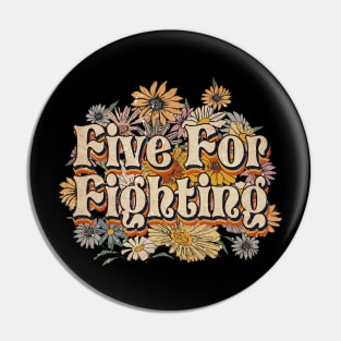 Personalized Fighting Name Birthday Five For 70s 80s 90s Styles Pin