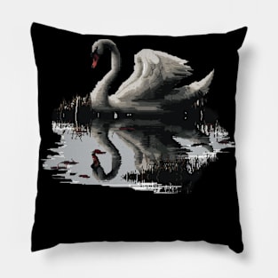 Dark Fantasy Swan Pillow