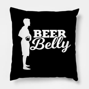 Beer Belly Funny T-Shirt Men's Tshirt Father's Day Pillow