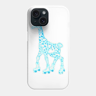 SEEMBO Giraffe Skating Roller Skates Skate Derby Fun Skater Phone Case