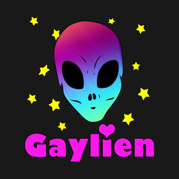 Gay Alien LGBT Humor by Foxxy Merch