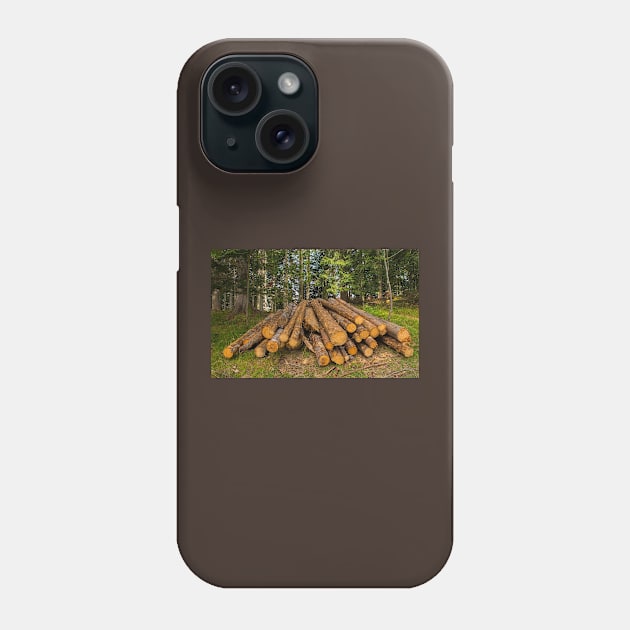 Logging in North East Italy Phone Case by jojobob