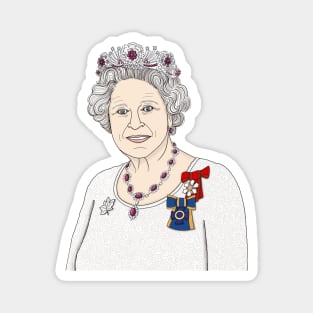 HRH Queen Elizabeth II Portrait Magnet