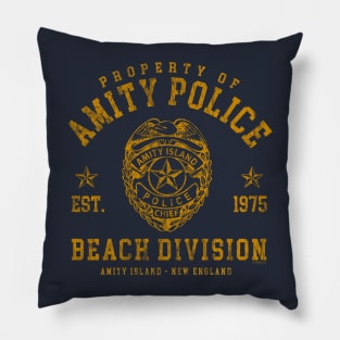 Amity Island Police Beach Division Pillow