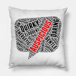 Positive Words, Positive Vibes, Quotes Pillow