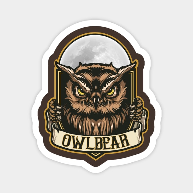 Owlbear v2 for Tabletop Gamers Magnet by KennefRiggles