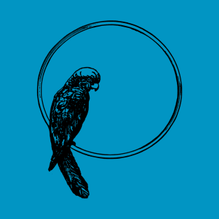 Parrot Perched Circle T-Shirt