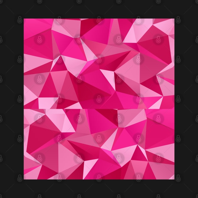 Pink Abstract Geometric Triangles by broadwaygurl18