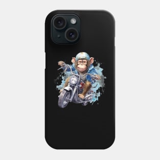 Baby Monkey Riding Motorbike Phone Case