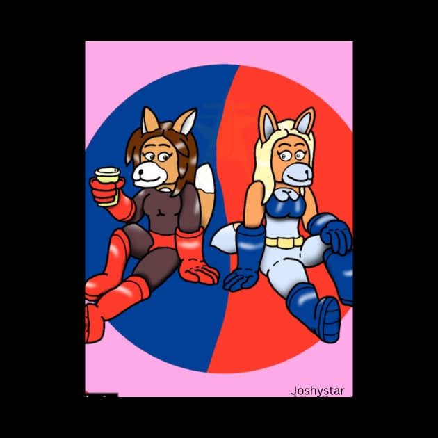 AK Girl and Wondervixen: Coffee and Chill (Joshystar) by Reynard City