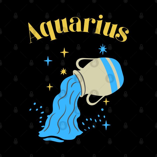 Aquarius Zodiac Astrology Horoscope Sign by Elysian Alcove