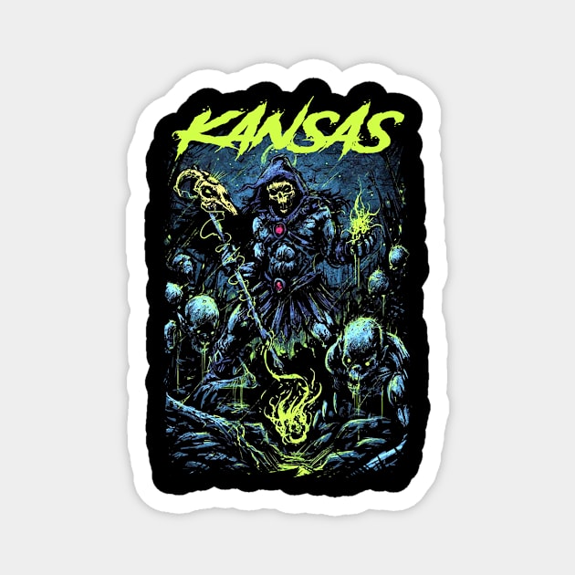 KANSAS BAND MERCHANDISE Magnet by Rons Frogss