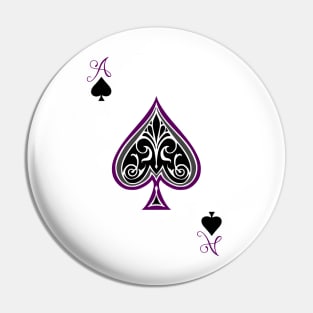 ACE of spades Pin