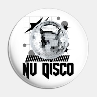 NU DISCO - ball (black) Pin