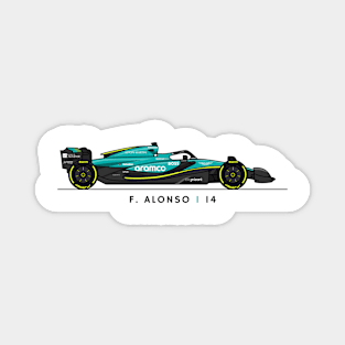 F1  Racing Fernando Alonso Aston Martin Fan shirt Magnet