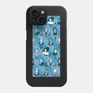 inspiring women - blue Phone Case