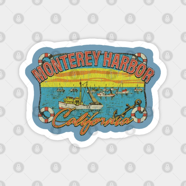 Monterey Harbor 1958 Magnet by JCD666