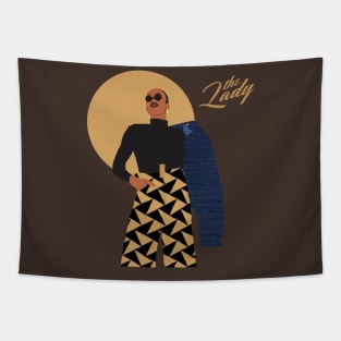 The Lady - Triangle Tapestry