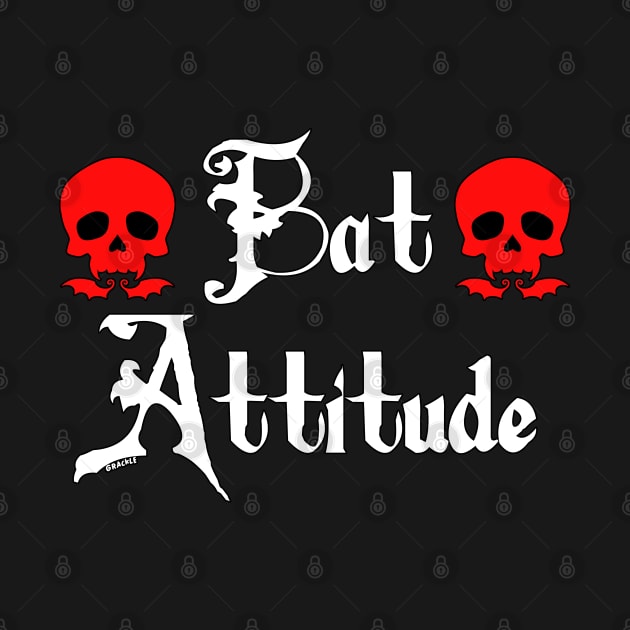 Bat Attitude (Red Version) by Jan Grackle