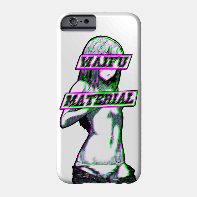 waifu material glitch sad japanese anime aesthetic waifu phone