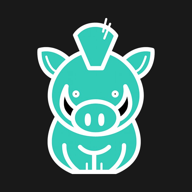 Turquoise Pig by PGMcast